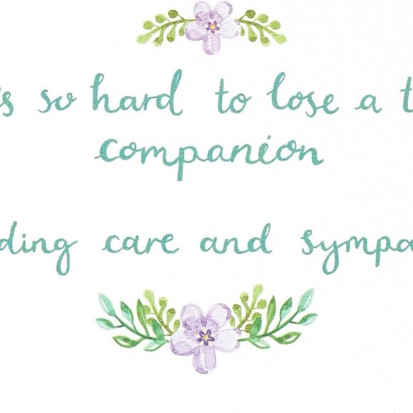 Papyrus Sympathy Card | Pets | True Companion - Picture 4 of 5
